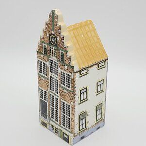 Holland Canal House Trap Gevel 1680 Hand Painted Ceramic Polychroom 7"